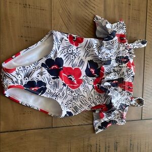 Janie and Jack Floral Ruffle Swimsuit